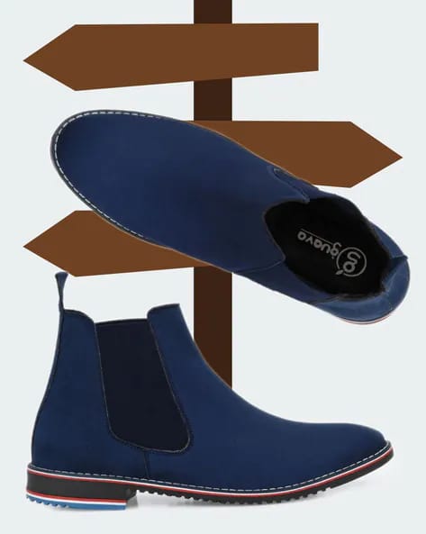 Chelsea Style Men’s Ankle Boot - Blue