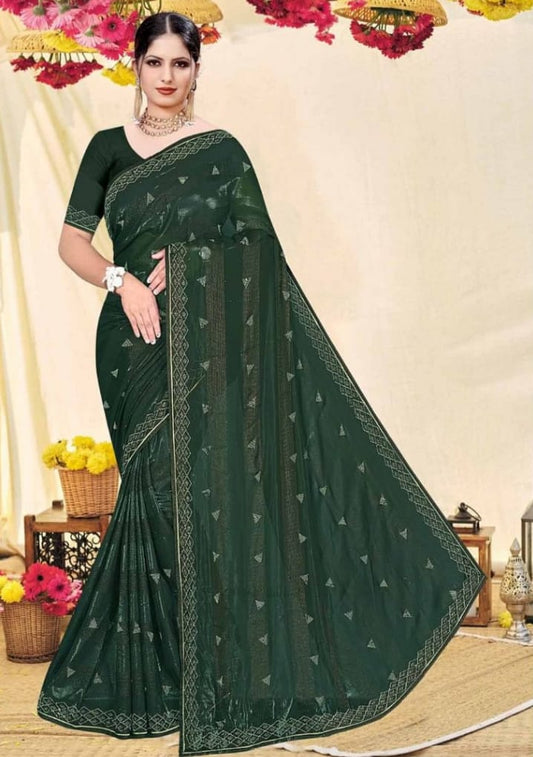 Stunning Zardosi work saree with intricate embroidery and a regal touch.