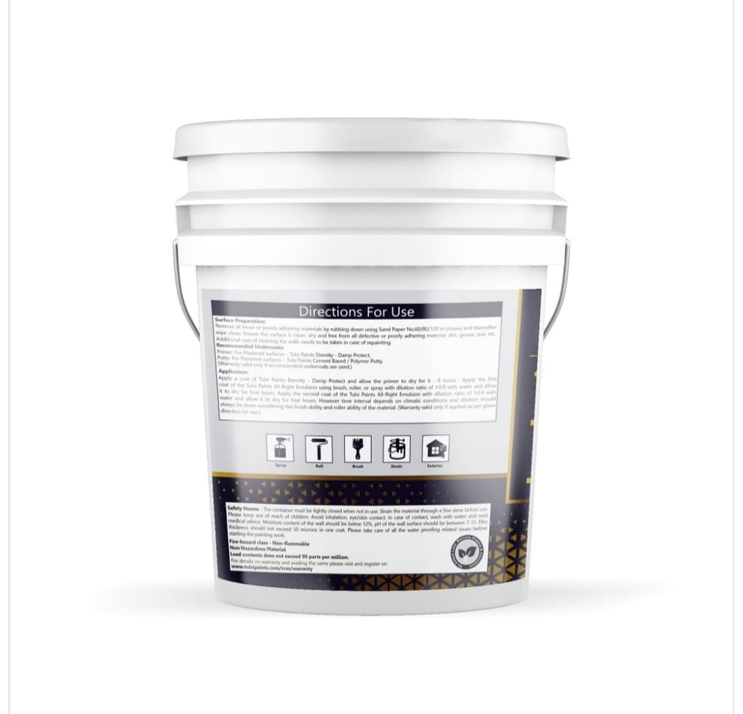 Allright High-Coverage Emulsion Paint – Best for Walls & Ceilings