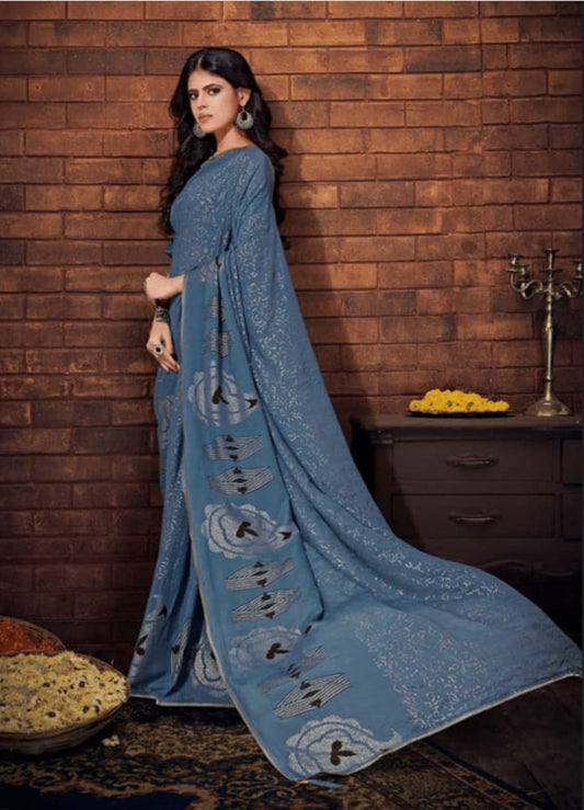 Soft and breathable pure cotton saree, perfect for summer and daily comfort.